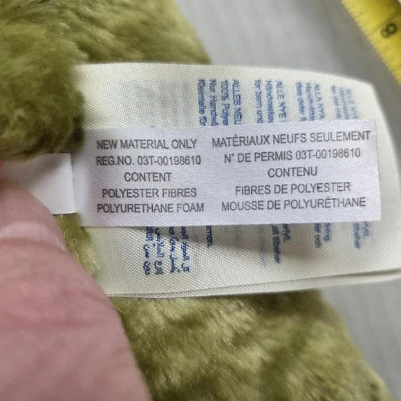 Build A Bear BAB Striped Green Brachiosaurus Dinosaur 2015 Plush Stuffed 22 inch - Picture 11 of 13